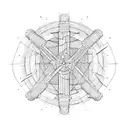 ultrassom industrial  tattoo design idea