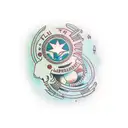 ultrassom industrial  tattoo design idea