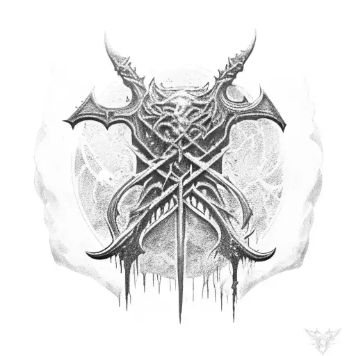 Bloodborne, Caryll runes, weapons  tattoo design idea