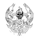 Dungeon synth  tattoo design idea