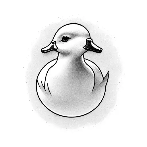 duck call with ducks  tattoo design idea