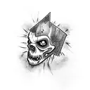 evil dead chainsaw  tattoo design idea