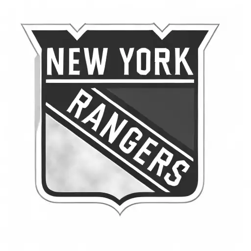 the new york rangers logo tattoo design idea