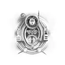 victorian slot machine  tattoo design idea