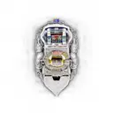 victorian slot machine  tattoo design idea