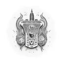 victorian slot machine  tattoo design idea