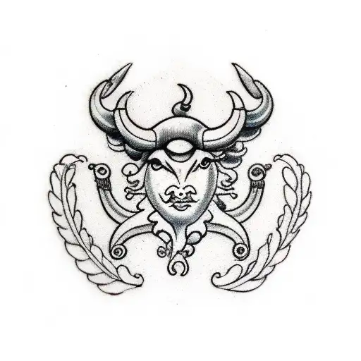Aries Taurus pisces tattoo design idea