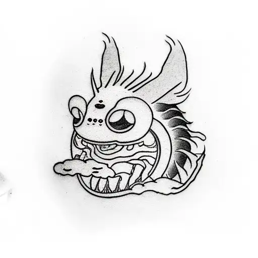 studio ghibli tattoo design idea