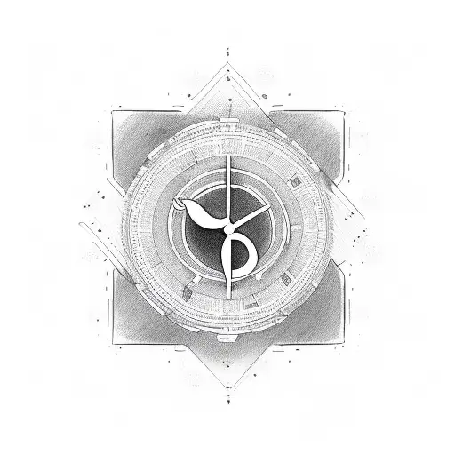 Emergency rescue symbol with a musical twist tattoo design idea