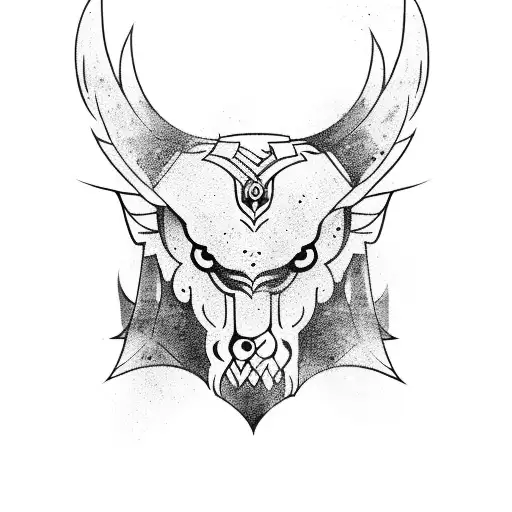 mandala  2 ravens Viking tattoo design idea