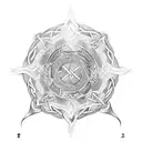 mandala  2 ravens Celtic tattoo design idea