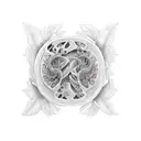 past and present  tattoo design idea