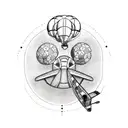 skydiving tattoo design idea