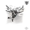 skydiving tattoo design idea