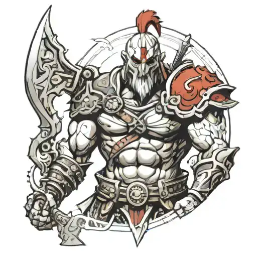 ares god of war tattoo design idea
