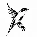 Swallow Bird tattoo design idea