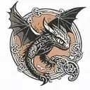 A Night Fury Symbol From How To Train Your Dragon with the Text "Alberence" tattoo design idea