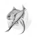 arowana tattoo design idea