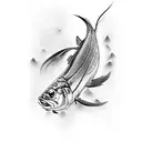arowana tattoo design idea