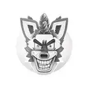 crash bandicoot tattoo design idea