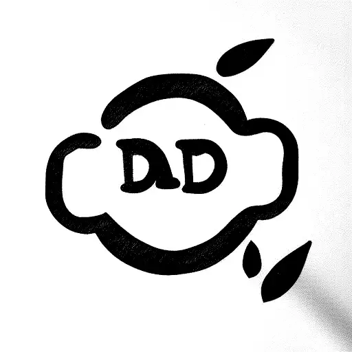 dad memory tattoo design idea