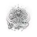 dad memory tattoo design idea