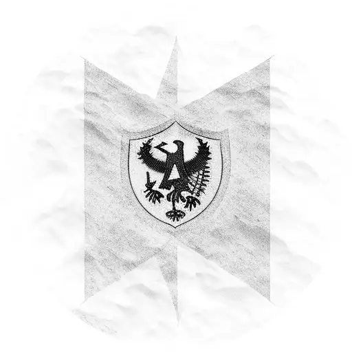 The Albanian flag mixed with mountains tattoo design idea