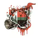 hungary flag inside tattoo design idea