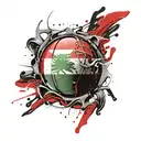 hungary flag inside tattoo design idea