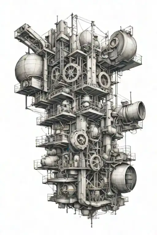 construccion civil engineering tattoo design idea