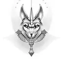 Anubis with Libra tattoo design idea