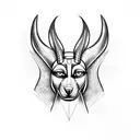 Anubis with Libra tattoo design idea