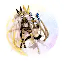 Anubis with Libra tattoo design idea