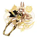 Anubis with Libra tattoo design idea