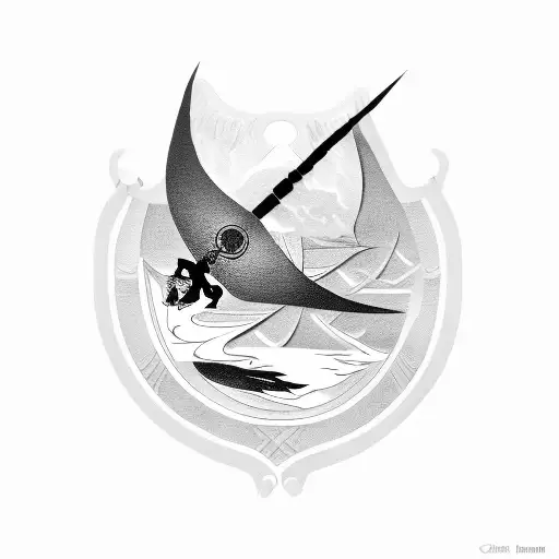 greek tattoo of Alexander the Great in the back  tattoo design idea