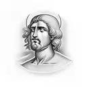 greek tattoo of Alexander the Great in the back  tattoo design idea
