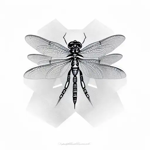 Dragonfly tattoo design idea