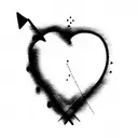 Crying Heart tattoo design idea