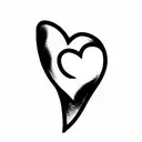 Crying Heart tattoo design idea