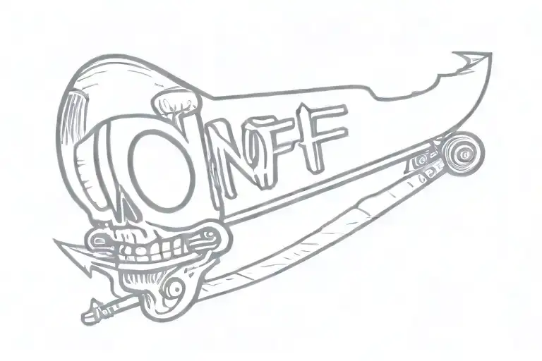 "the band"  nofx skull  tattoo design idea