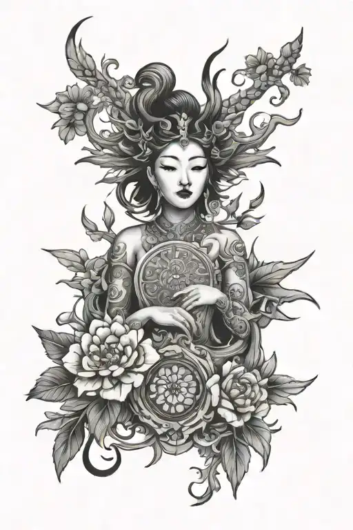 Korean tattoo design idea