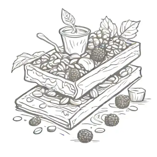 muesli bar tattoo design idea