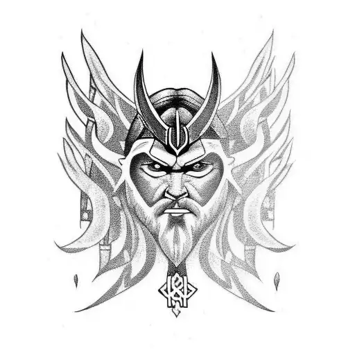 norse pagan tattoo design idea