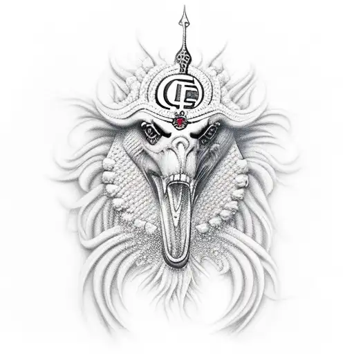 déesse isis  tattoo design idea