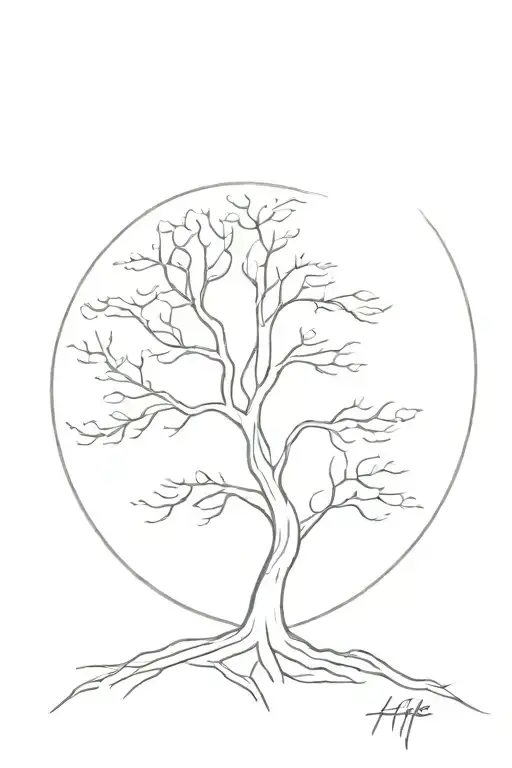 tree of life, fresh air, adapt, strength  tattoo design idea