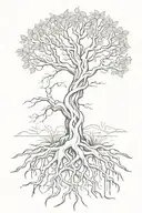 tree of life, fresh air, adapt, Celtic knot tree roots   tattoo design idea