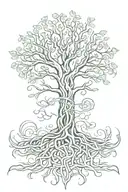 tree of life, adapt, Celtic knot tree roots   tattoo design idea