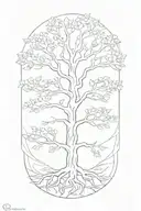tree of life, fresh air, adaptability  tattoo design idea
