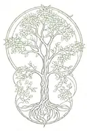 tree of life, fresh air, adaptability  tattoo design idea