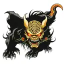 demon parade tattoo design idea